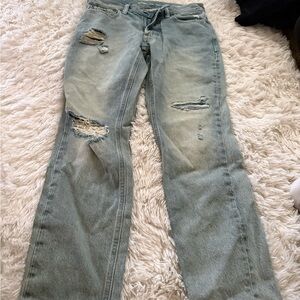 Old Navy Light Blue Straight Taper Jeans